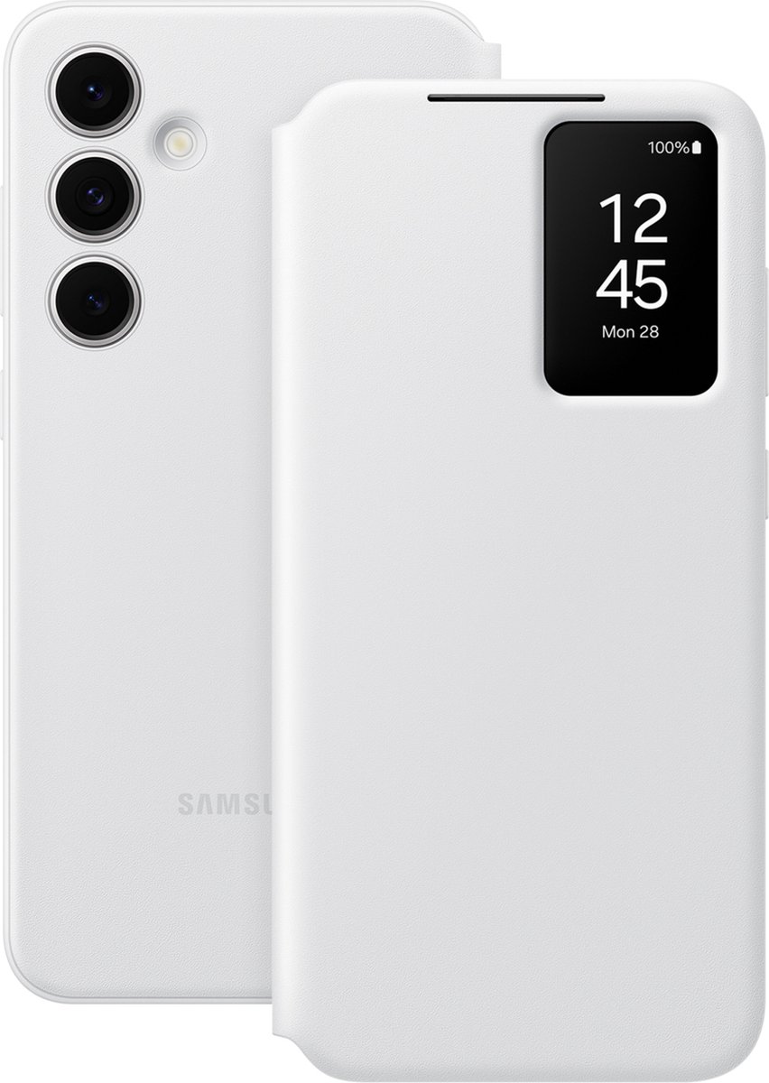 Hülle Samsung Ef-Zs721Cwegww S24 Fes721 Weiß/White Smart View Wallet Case