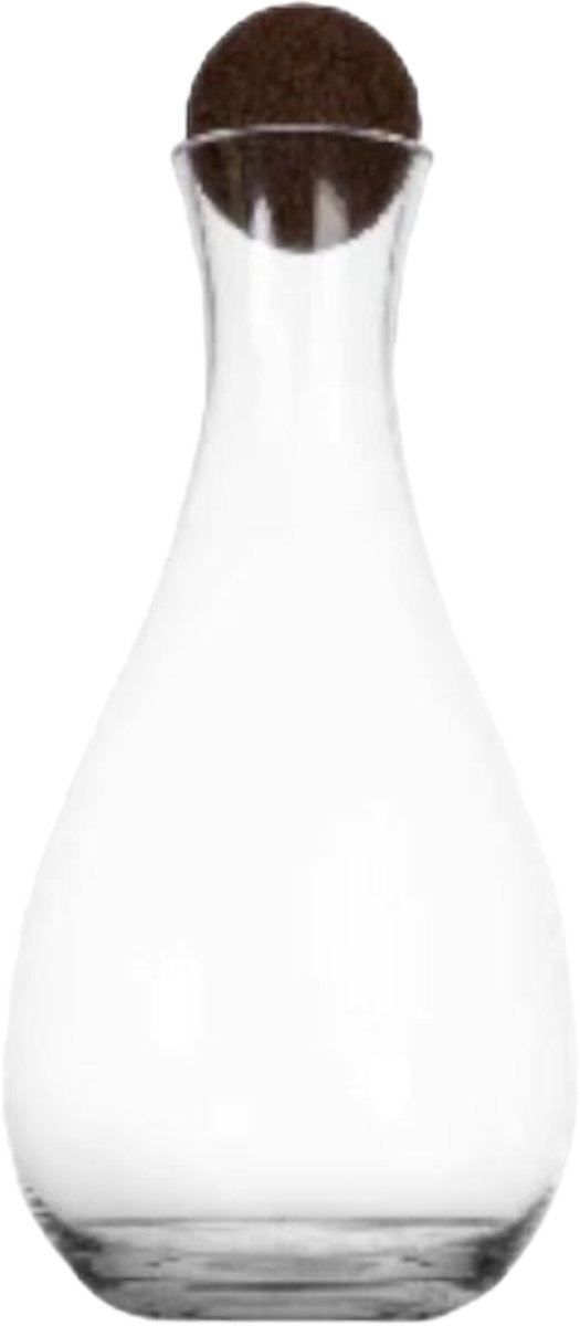 Sagaform Caraffa per vino Nature con tappo in sughero 2 L Trasparente-marrone scuro