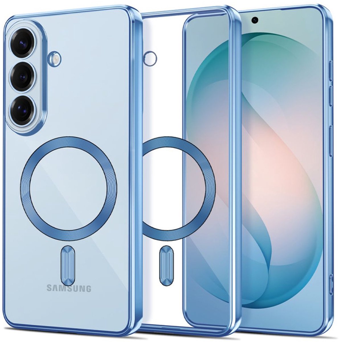 Tech-Protect MagFlex MagSafe Case for Samsung Galaxy S26 - Clear Blue