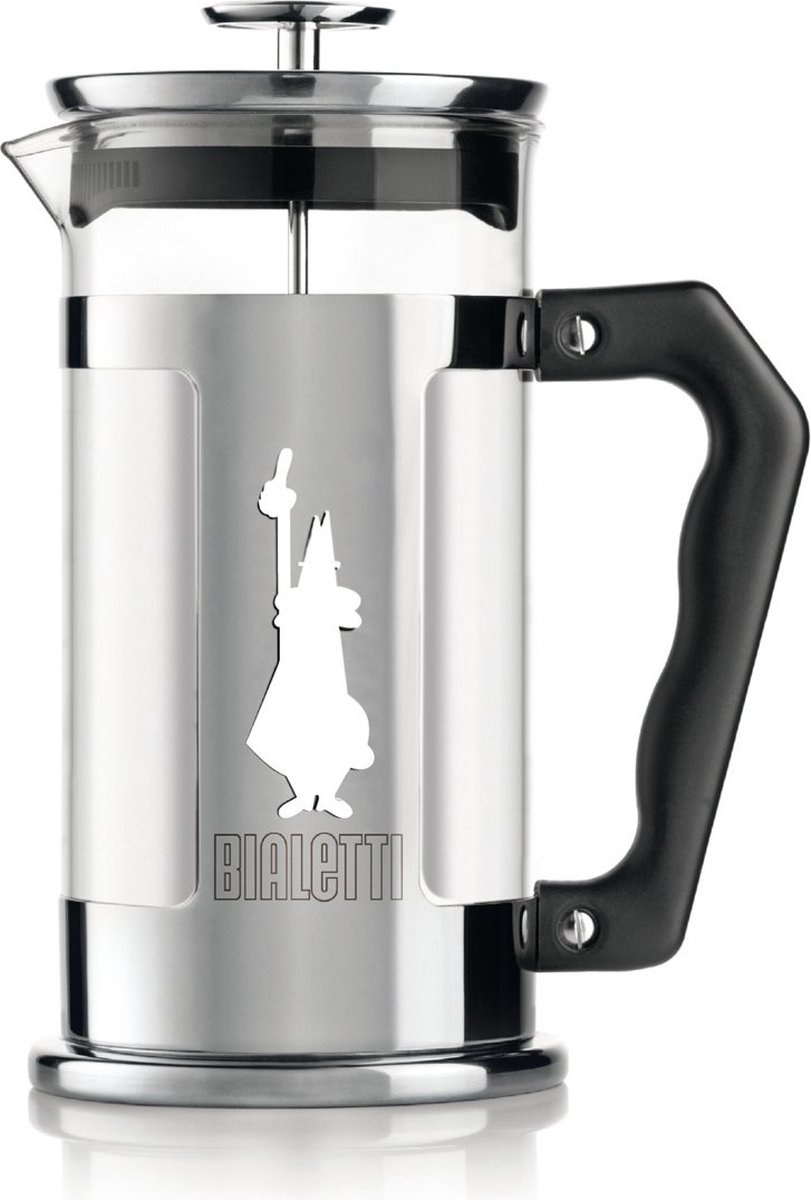 Bialetti Pressa caffè Preziosa 8 tazze Argento-nero