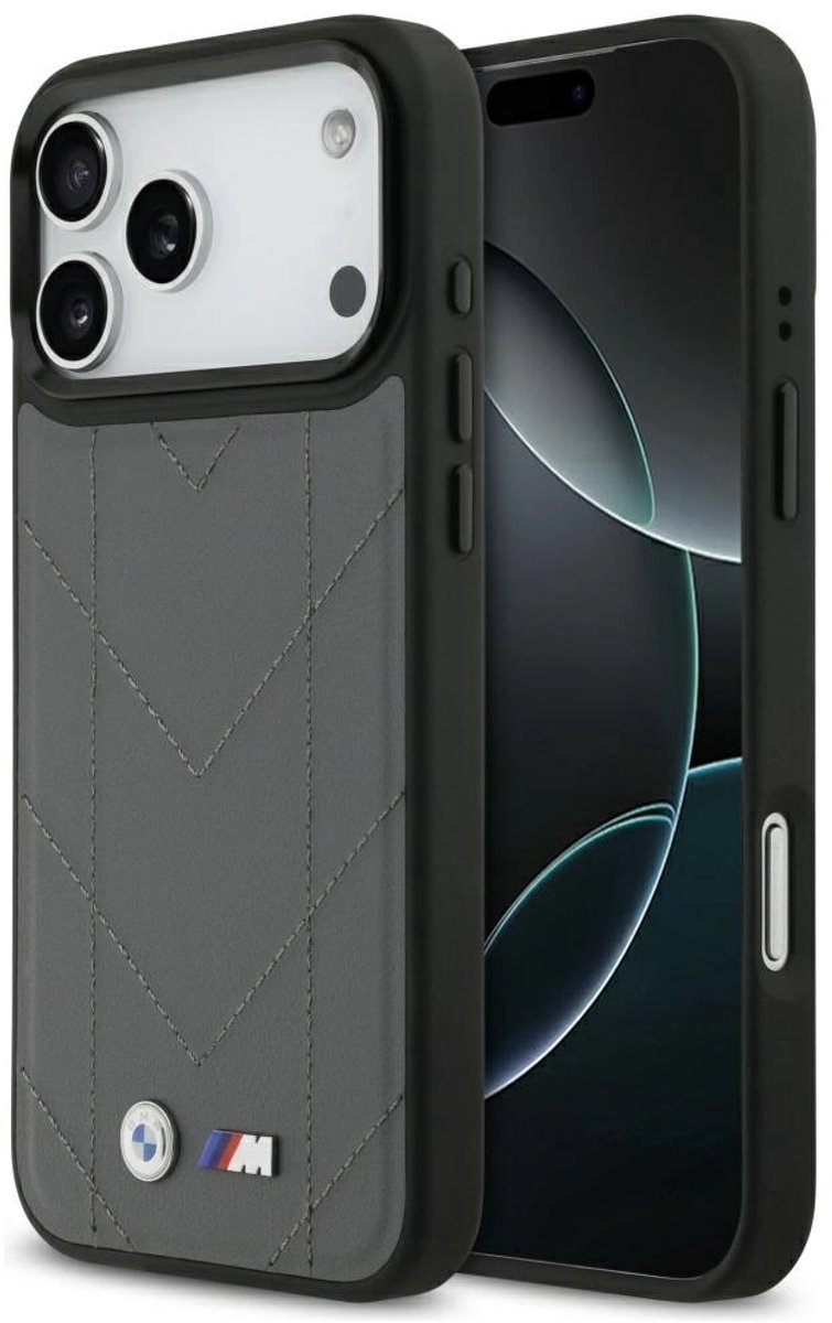 BMW M Quilted Logo MagSafe case for iPhone 17 Pro Max - graphite