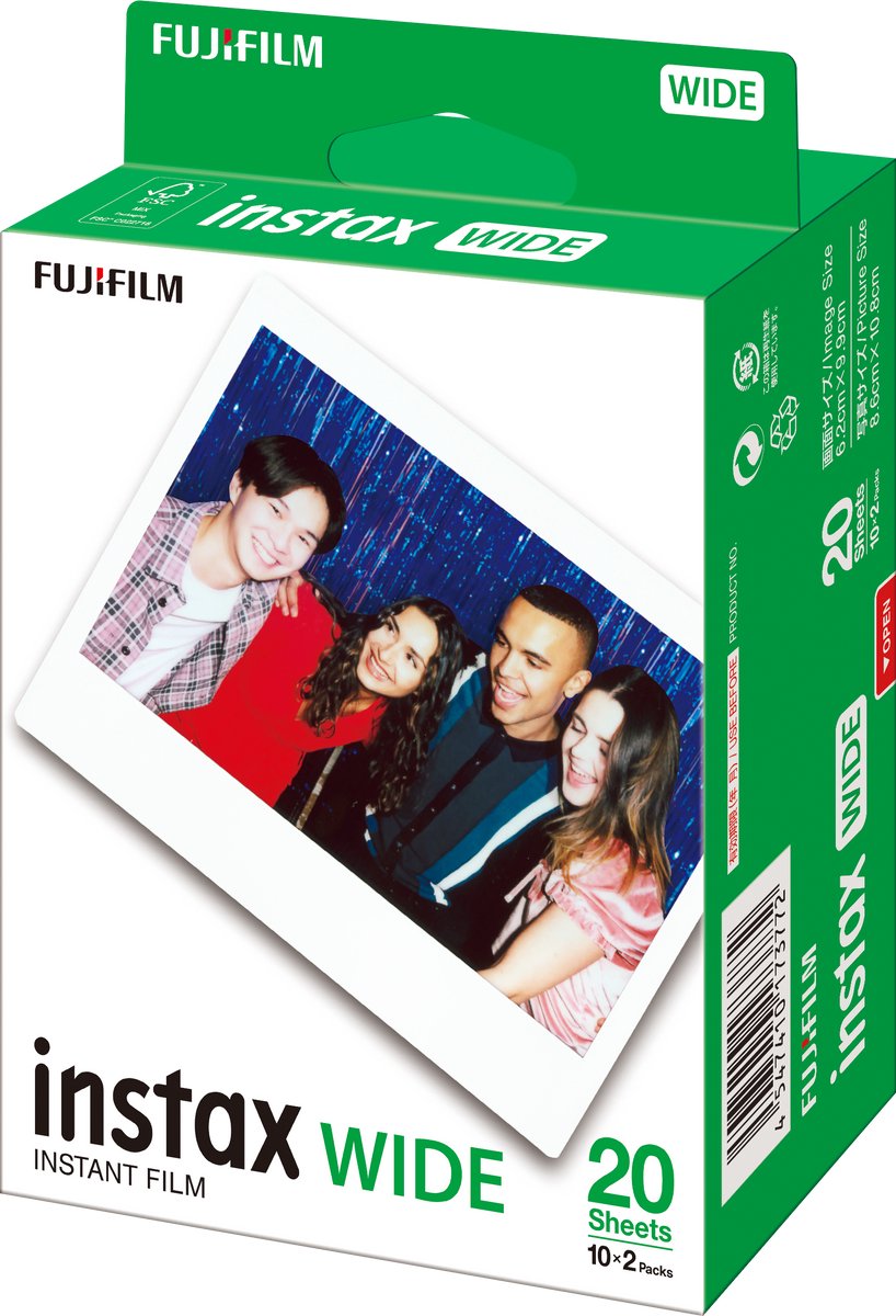 Fujifilm INSTAX Wide film - 20 stykker