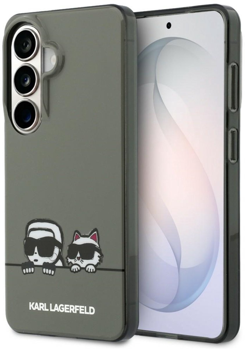 Karl Lagerfeld IML Peekaboo Karl&Choupette MagSafe Case for Samsung Galaxy S26 - Black