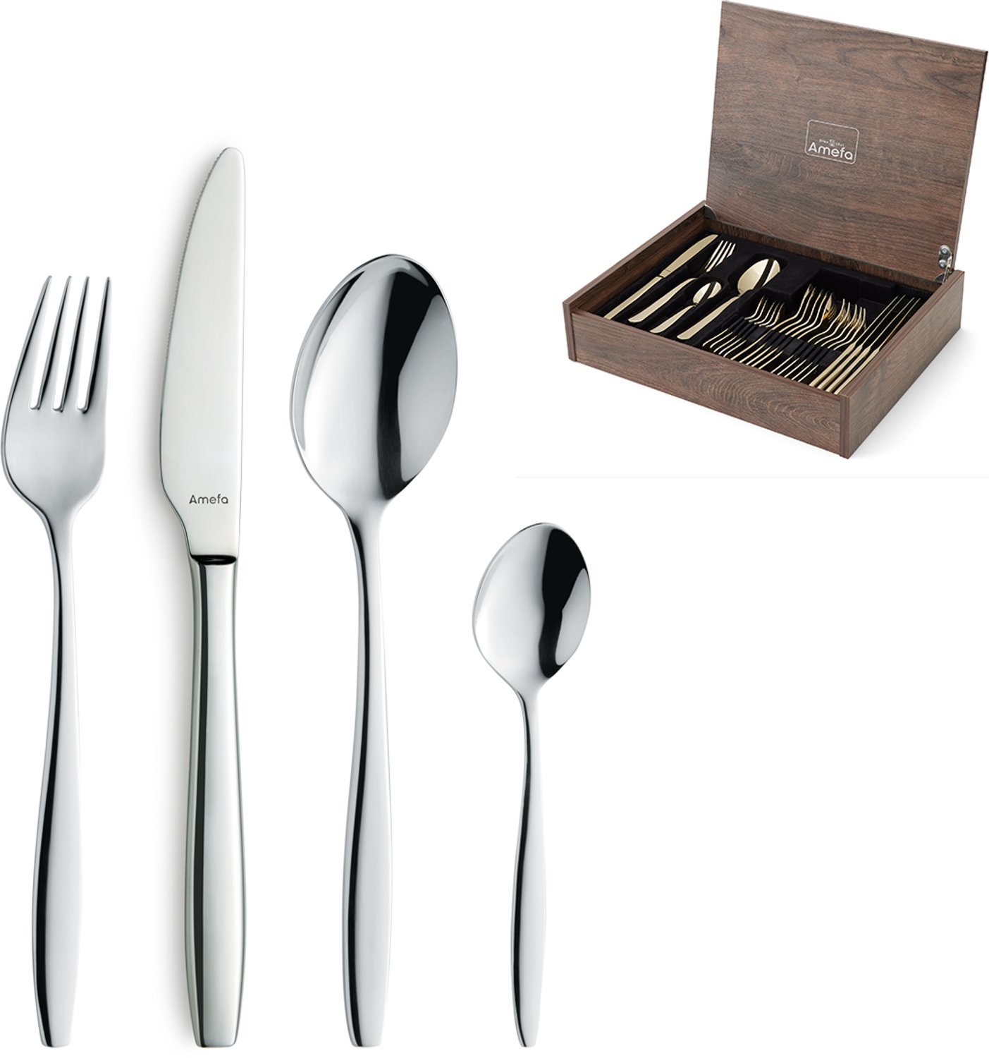 Amefa Set de cubiertos Florence 24 piezas Acero inoxidable