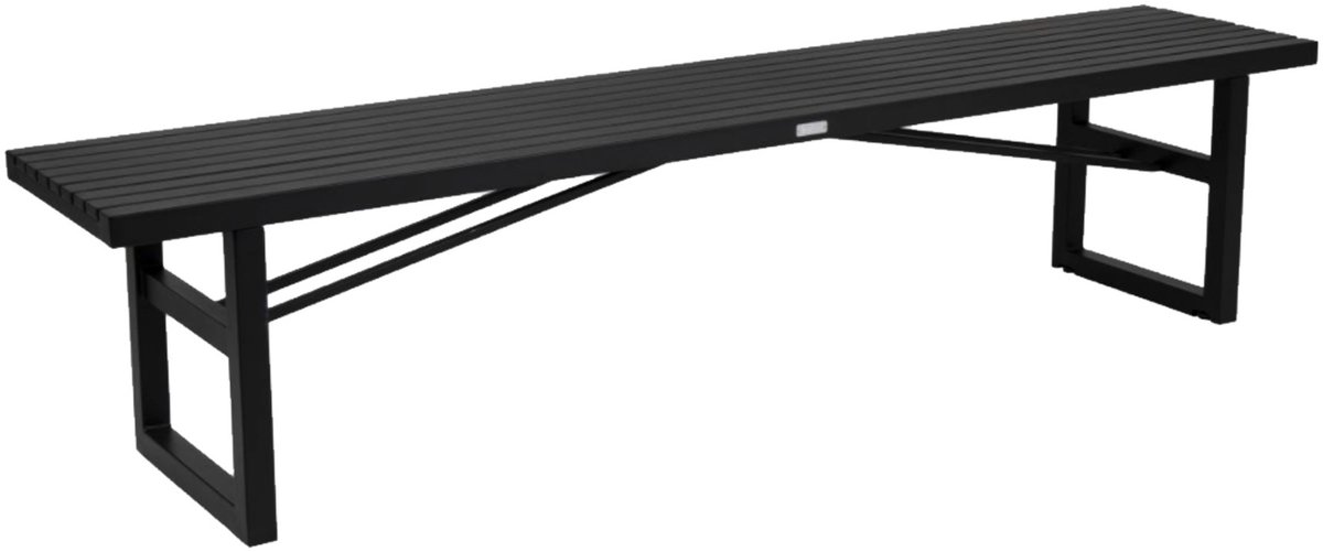 Brafab Banco Vevi Negro 200 cm