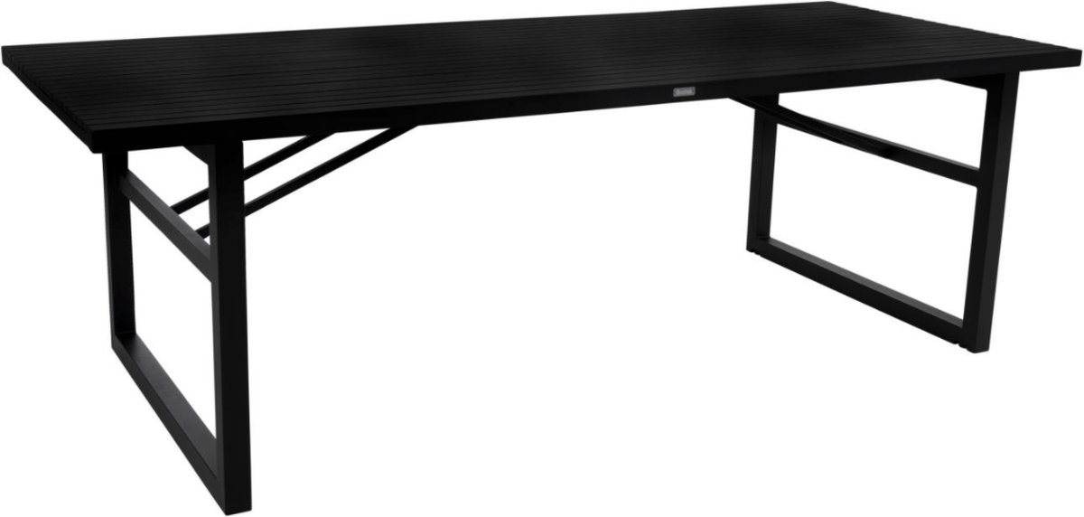 Brafab Mesa de comedor Vevi Negro 230 cm