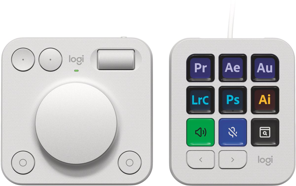 Logitech MX Creative Console - Pale Grey