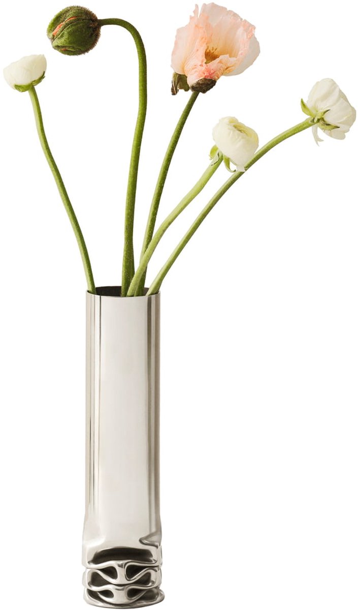 Design House Stockholm Jarrón Hydraulic 25 cm Acero inoxidable, 33 cm
