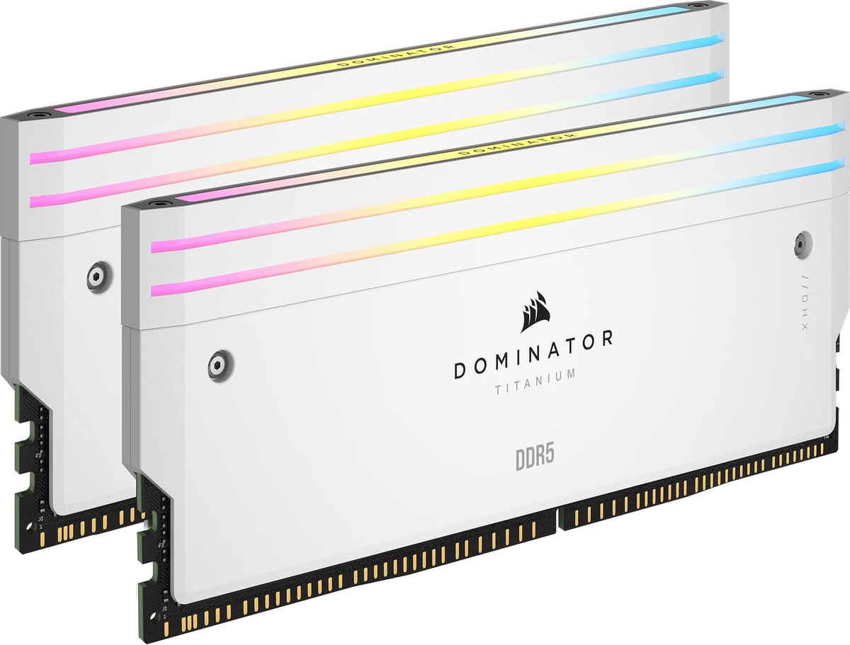 Corsair Dominator Titanium DDR5 Light Enhancement Kit - Hvid med RGB