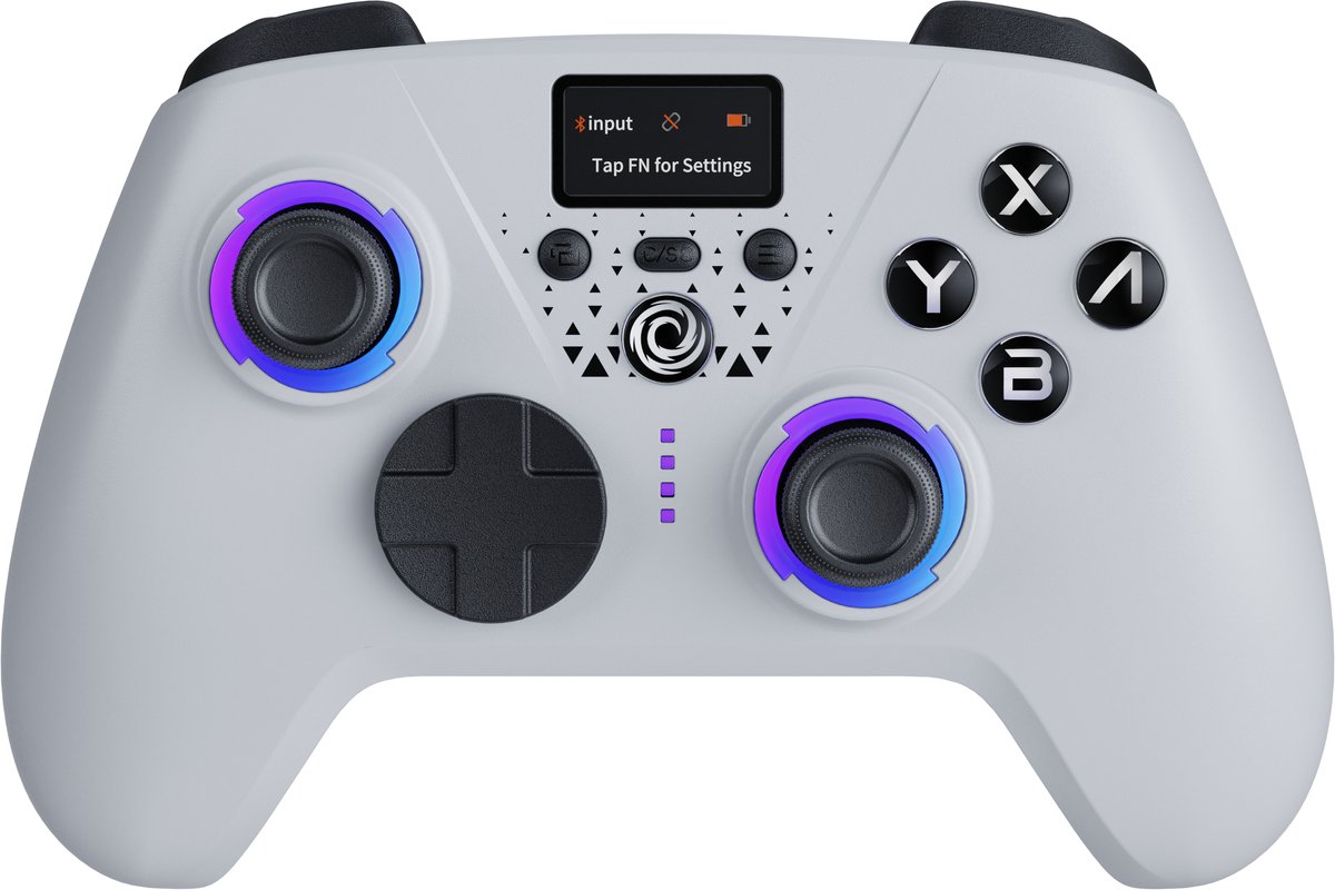 Oniverse NSW2 WIRELESS CONTROLLER SCREEN AURA - RADIANT WHITE - Wireless Controller - Nintendo Switch 2