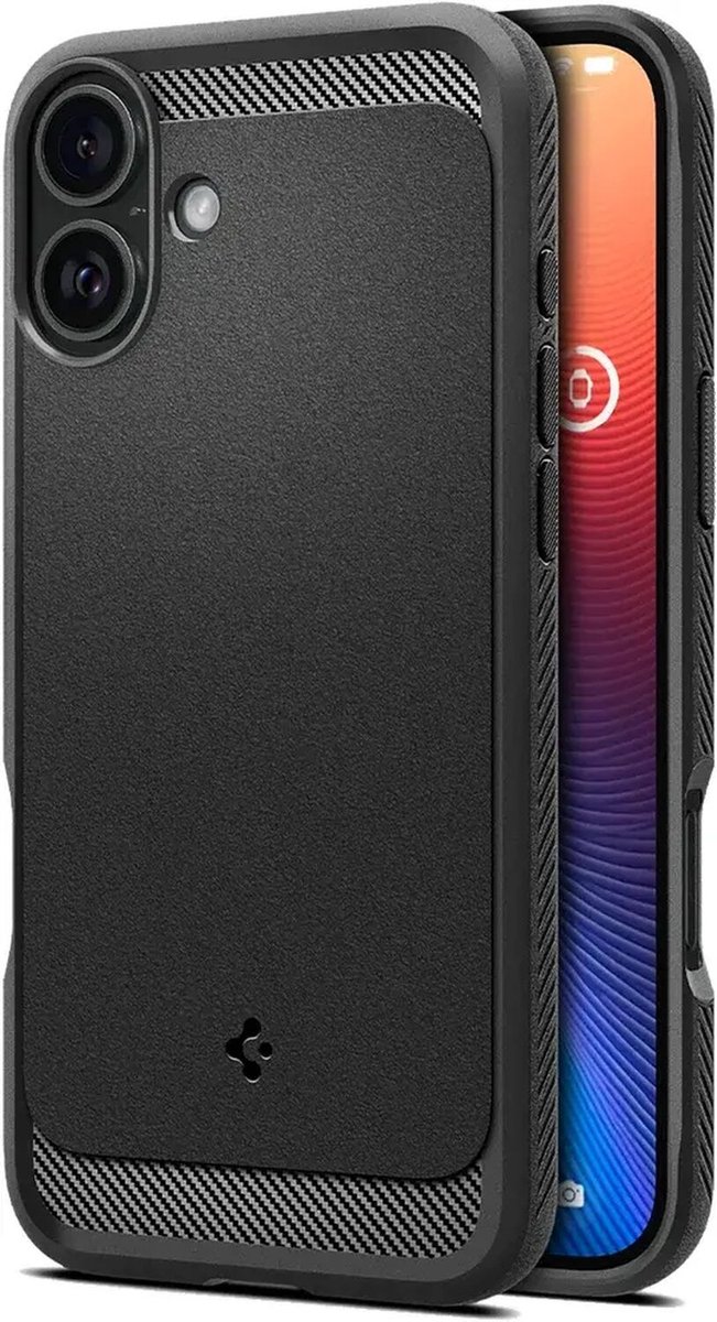 Spigen Rugged Armor MagSafe - matte black - iPhone 16