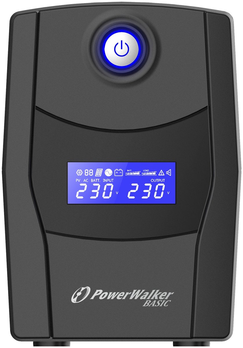 BlueWalker 10121078 - PowerWalker Basic VI STL - 600VA/360W - Line Interactive UPS