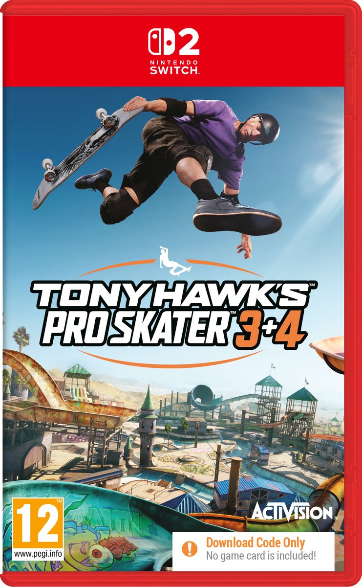 Tony Hawk's Pro Skater 3 + 4 (Code in a Box) - Nintendo Switch 2 - Sport