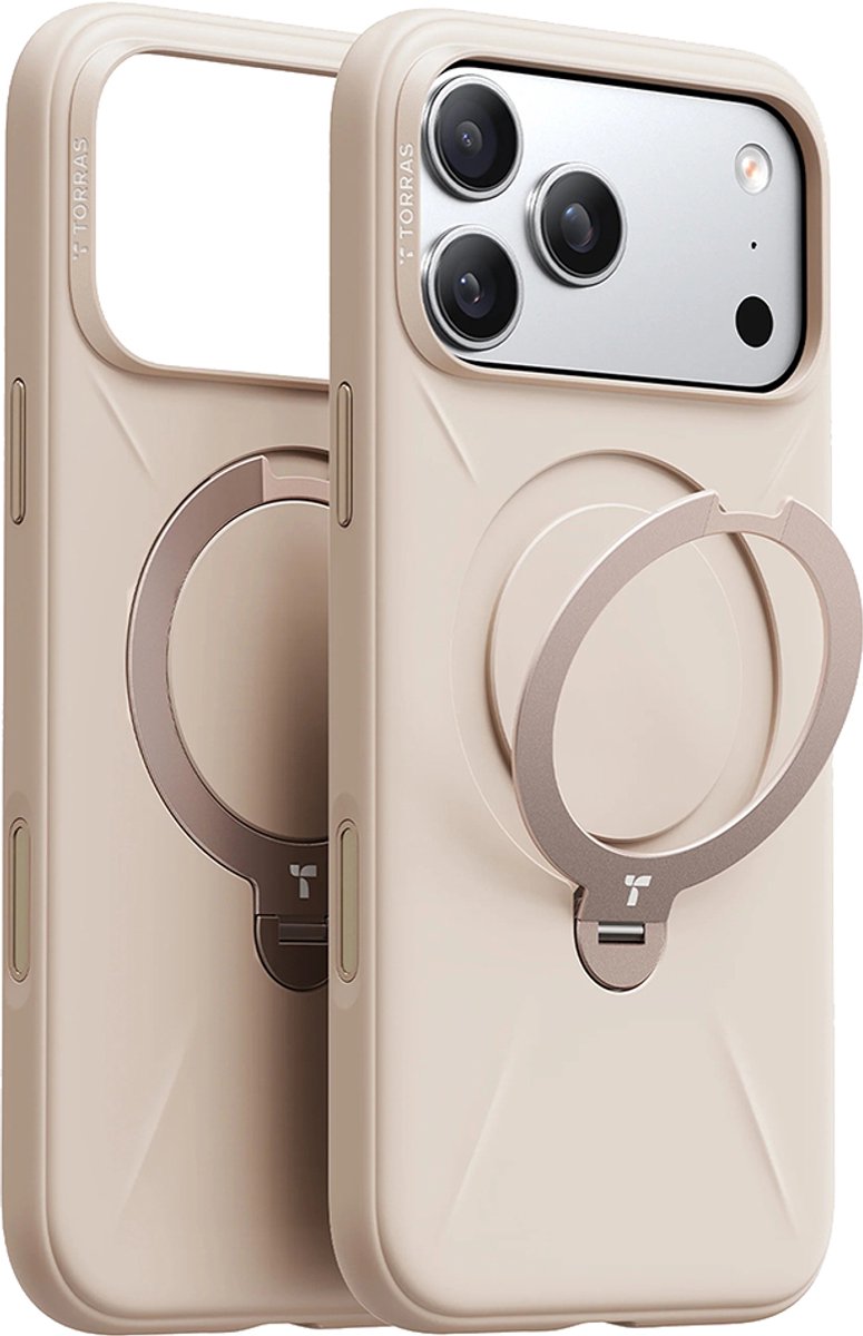 Torras Ostand Q3 Silicone - dessert gold - iPhone 17 Pro
