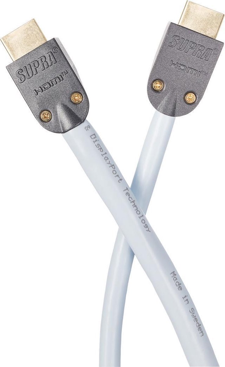 Supra HDMI 2.0 - 6m - 4K - Kabel med aftageligt stik-hus