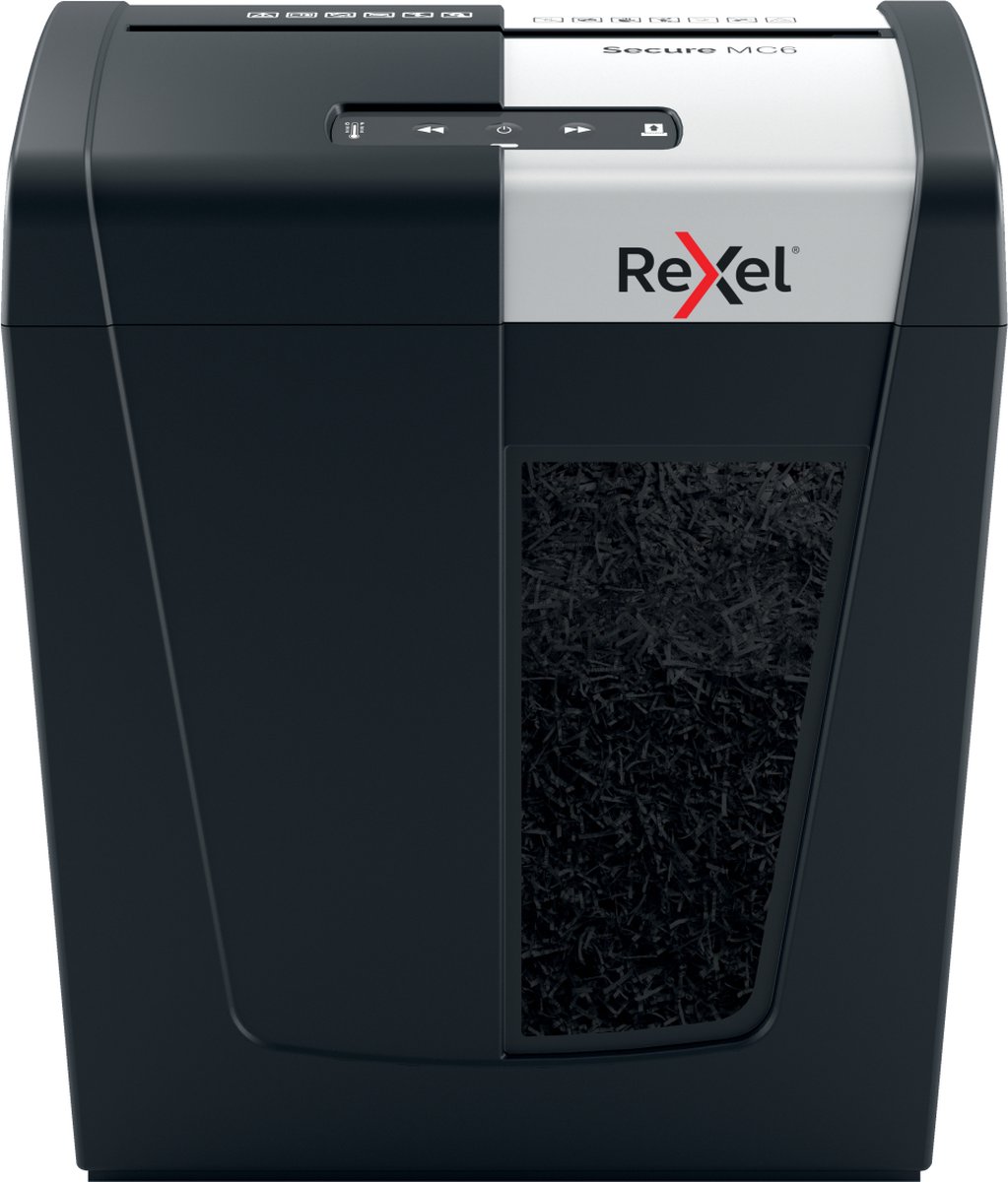 Rexel Makulator Secure MC6 Whisper-Shred ™ mikromakulering 2x15mm P5, 6 ark