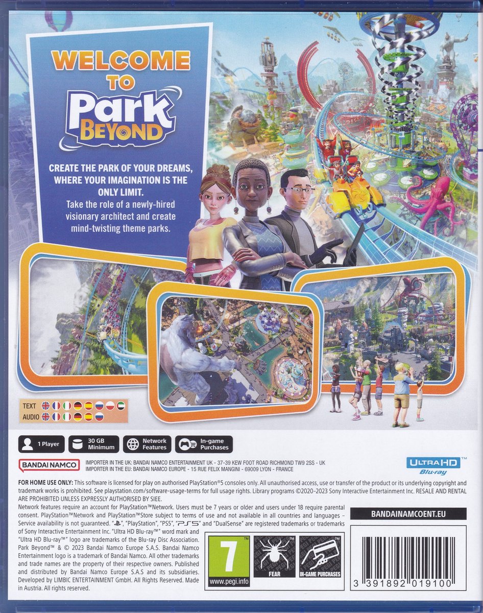 Park Beyond - Sony PlayStation 5 - Simulation