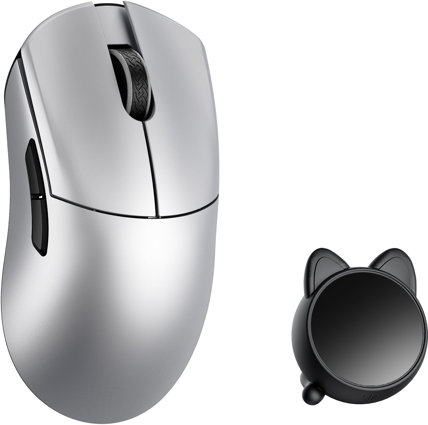 WLMouse HUAN Stainless Magnesium Alloy / Wireless 8K - Gaming Mus - Optisk - 5 knapper - Sølv