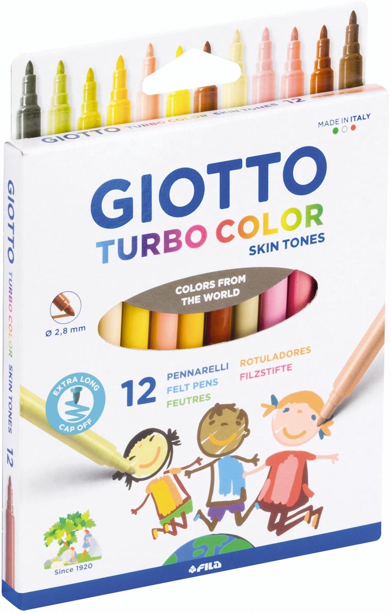 Giotto Turbo Color Skin Tones 12 pcs BL
