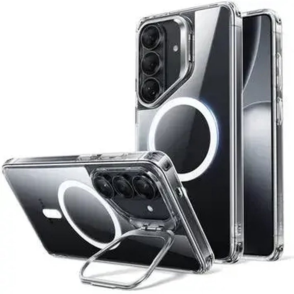 ESR Classic Hybrid Kickstand MagSafe Case for Samsung Galaxy S26 - Transparent