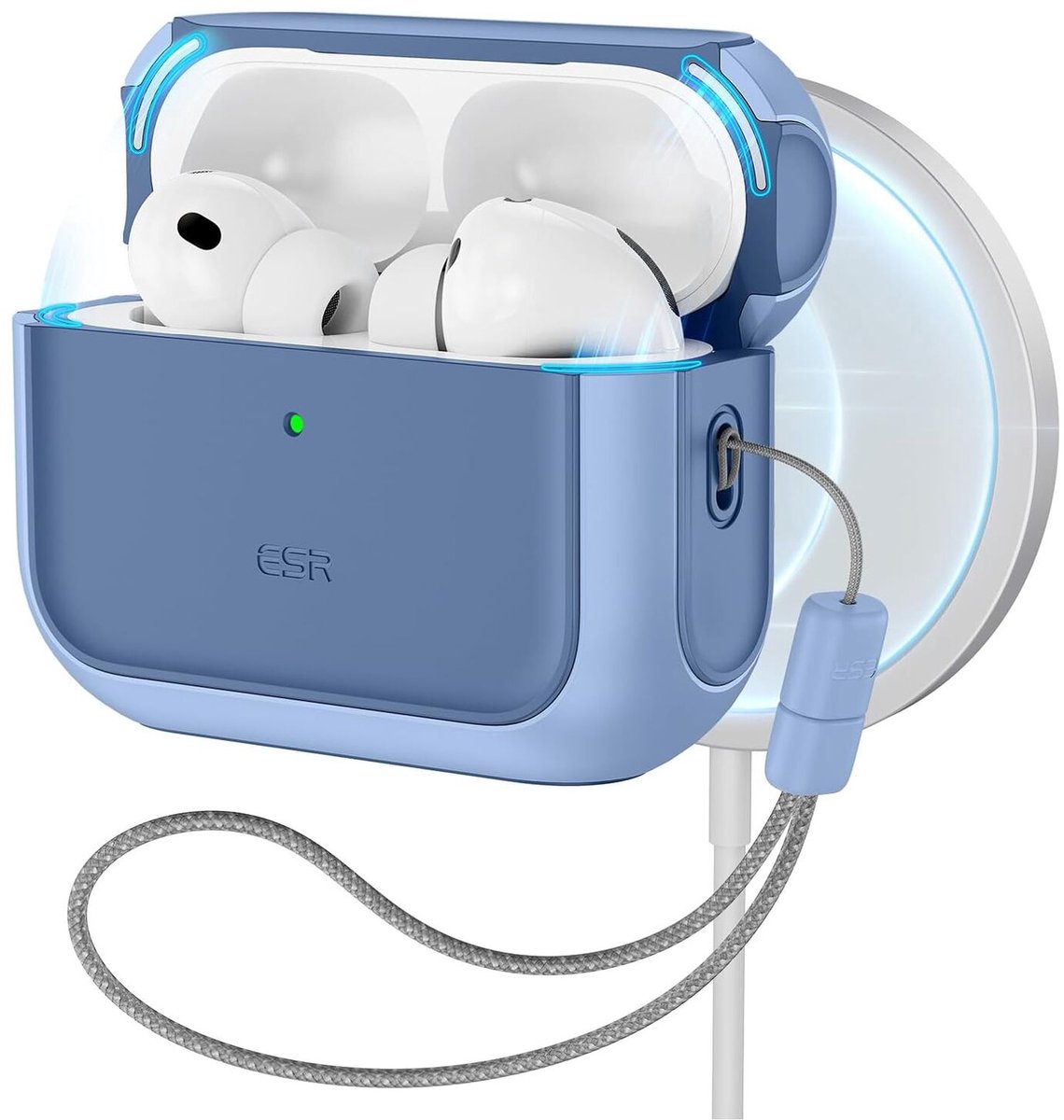 ESR Orbit Halolock MagSafe case for AirPods Pro - blue