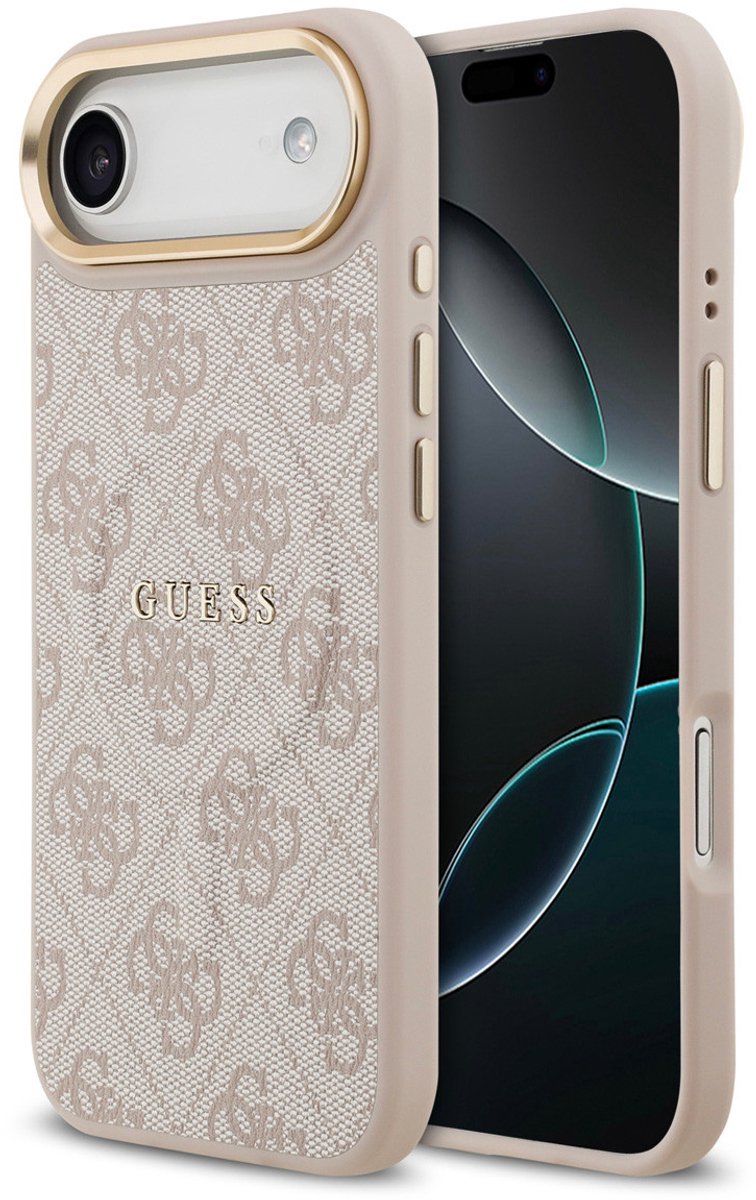 GUESS 4G PU Classic Logo MagSafe Case for iPhone Air - Pink