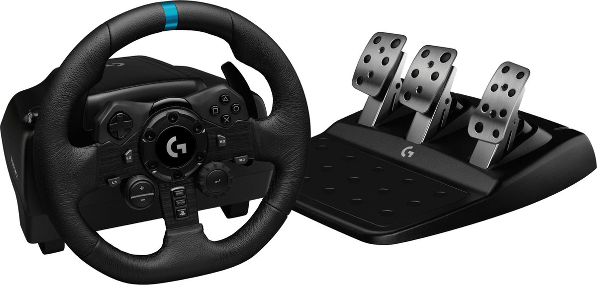 Logitech G923 TRUEFORCE Racing Wheel & Pedals - PS5/PS4 & PC - Wired Steering wheel & Pedal set - Sony PlayStation 4