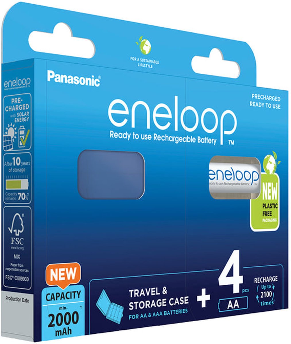 Panasonic eneloop BK-3MCDE battery - 4 x AA type - NiMH