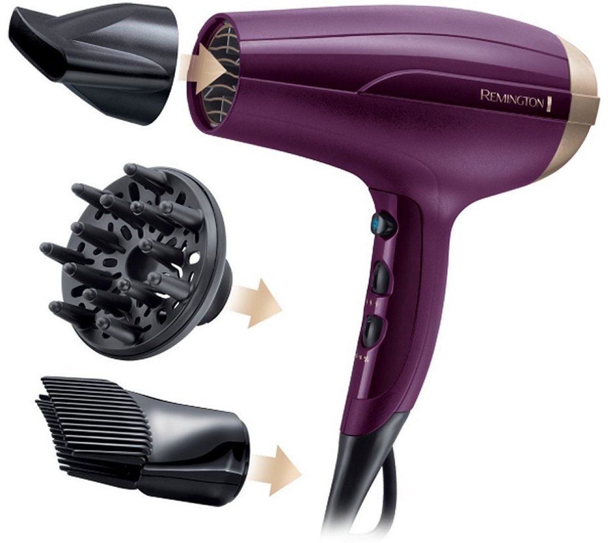 REMINGTON Hårtørrer D5219 Your Style Dryer Kit - 2300 W