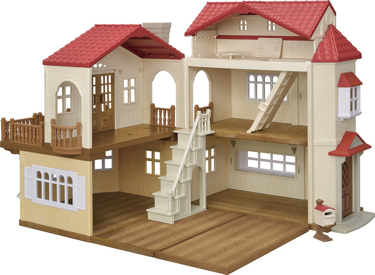 Sylvanian Families Byhus med Lys - med det hemmelige loftsrum