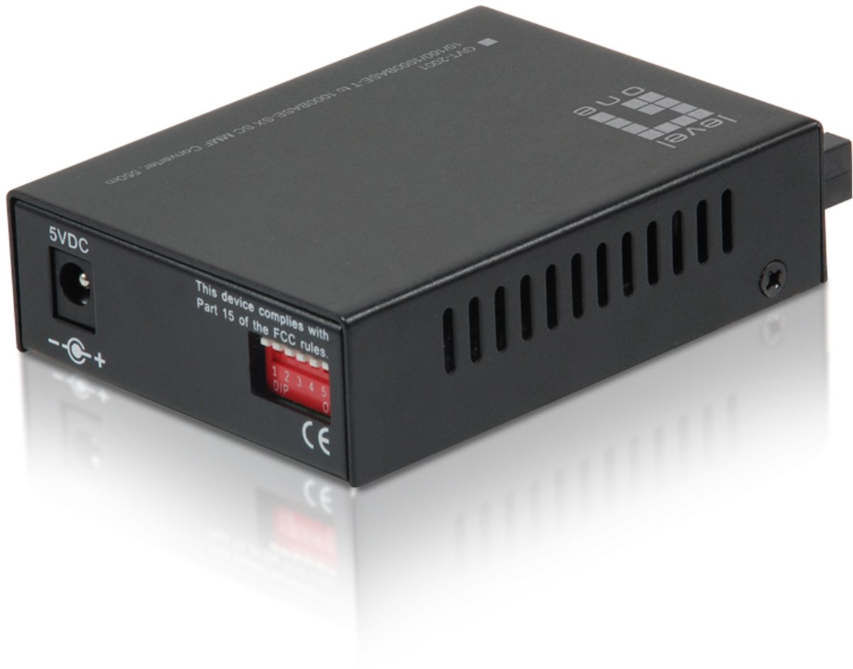 LevelOne GVT-2001 RJ45 to SC Gigabit Media Converter Multi-Mode Fiber 850nm 550m