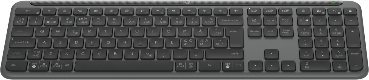 Logitech Signature Slim K950 Trådlös Nordisk
