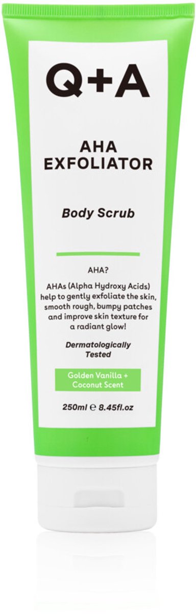 Q+A AHA Exfoliator Body Scrub 250 ml