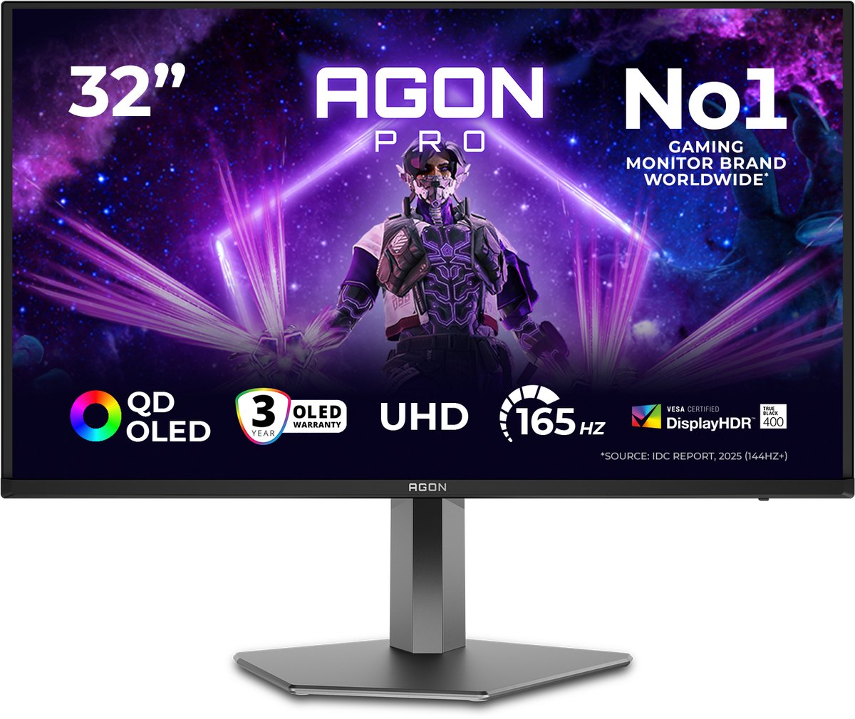 AOC AG326UD QD-OLED / 31.5" / 3840 x 2160 / 165 Hz / 0.03ms / 2xHDMI,DP,USB-C / Adaptive Sync