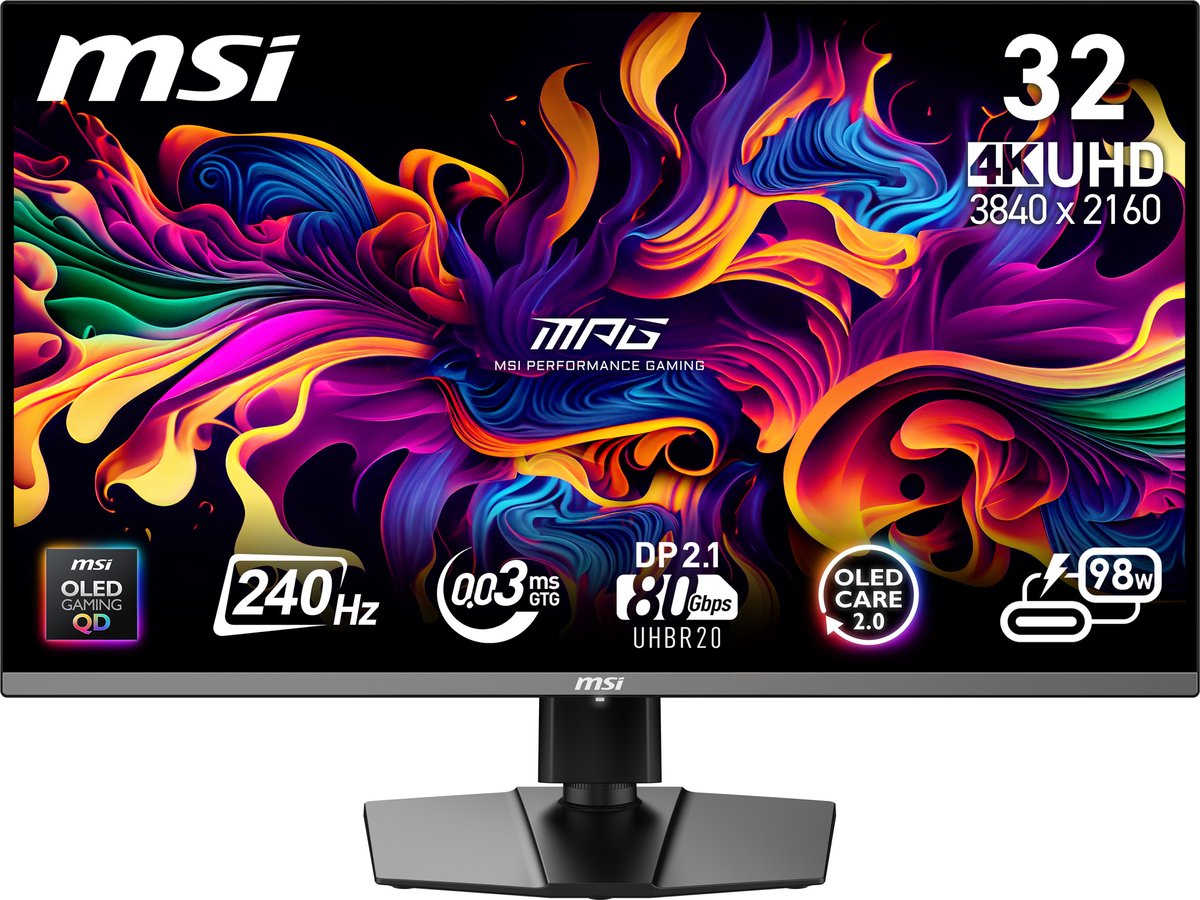 MPG 322URX QD-OLED / 31,5'' / 3840 x 2160 / 240Hz