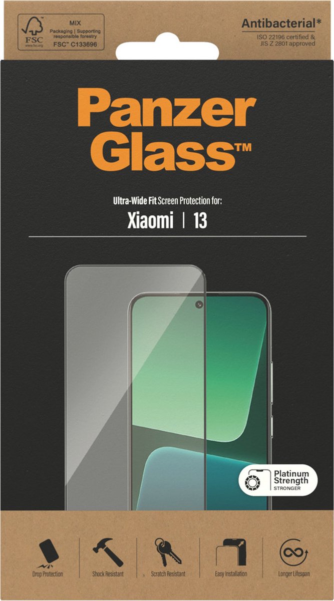 PanzerGlass Screen Protector Xiaomi 14 | 13 | Ultra-Wide Fit