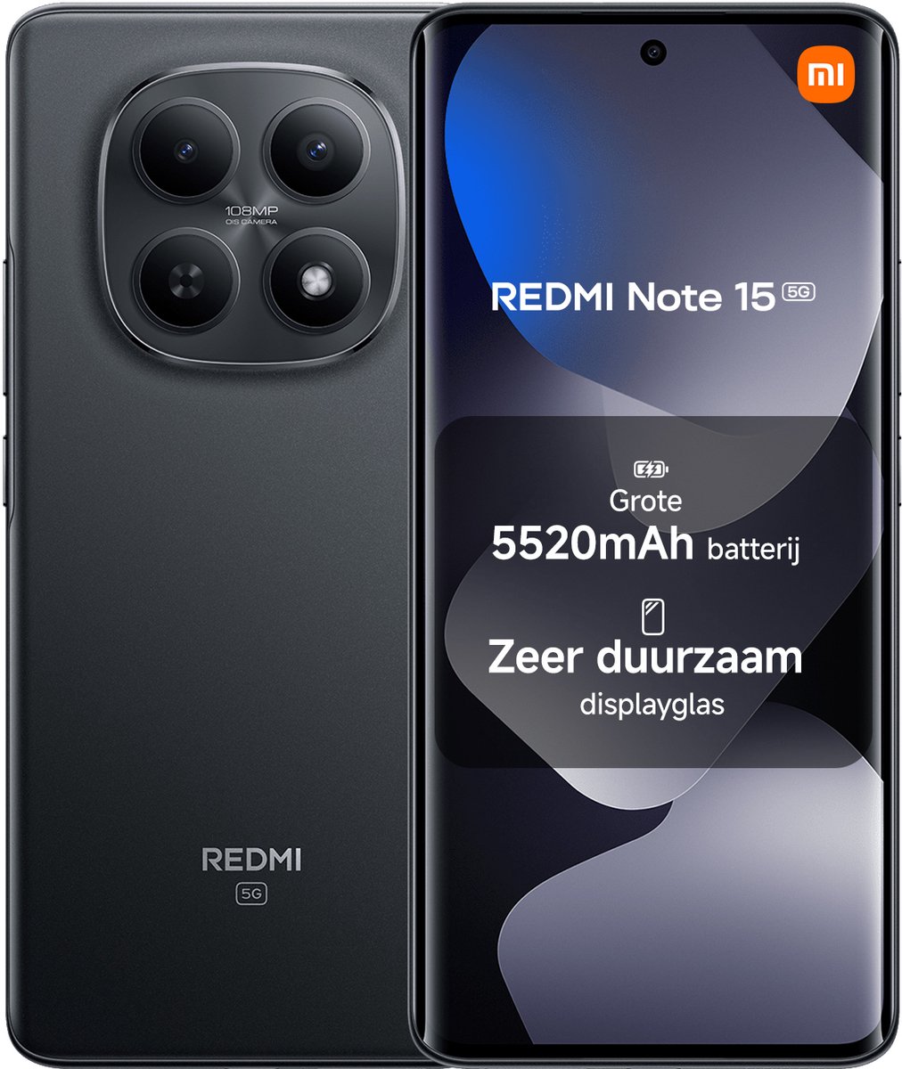 Xiaomi Redmi Note 15 5G 256GB/8GB - Black