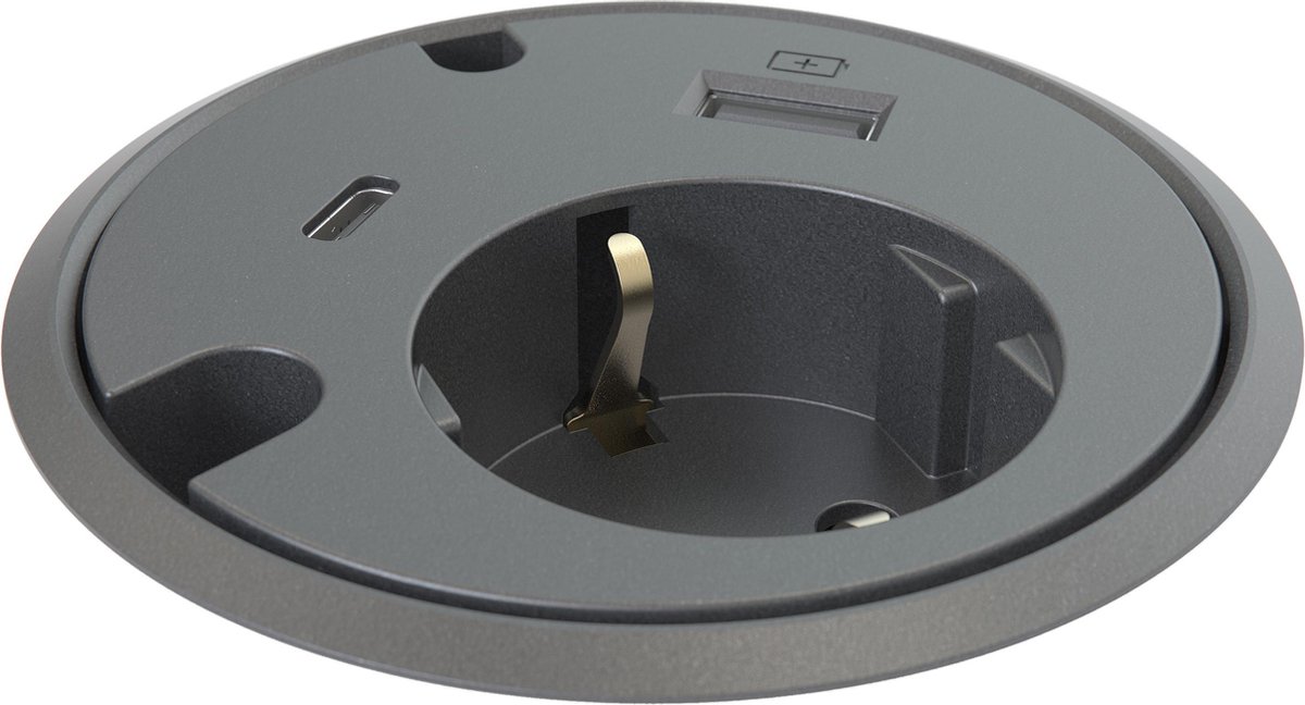 Forming Function Powerdot 16 1x Ström 1x Usb-c 1x Usb-a 2x Kabelhål Svart