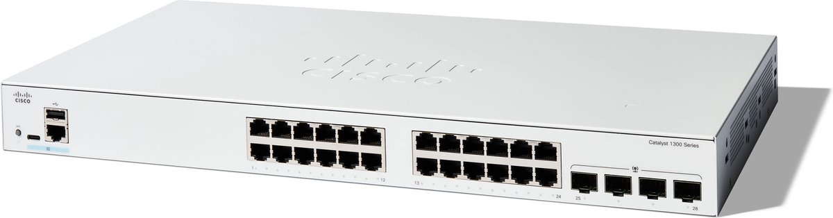 Cisco Catalyst C1300 Managed 24x1gbe 4xgbe Sfp Switch