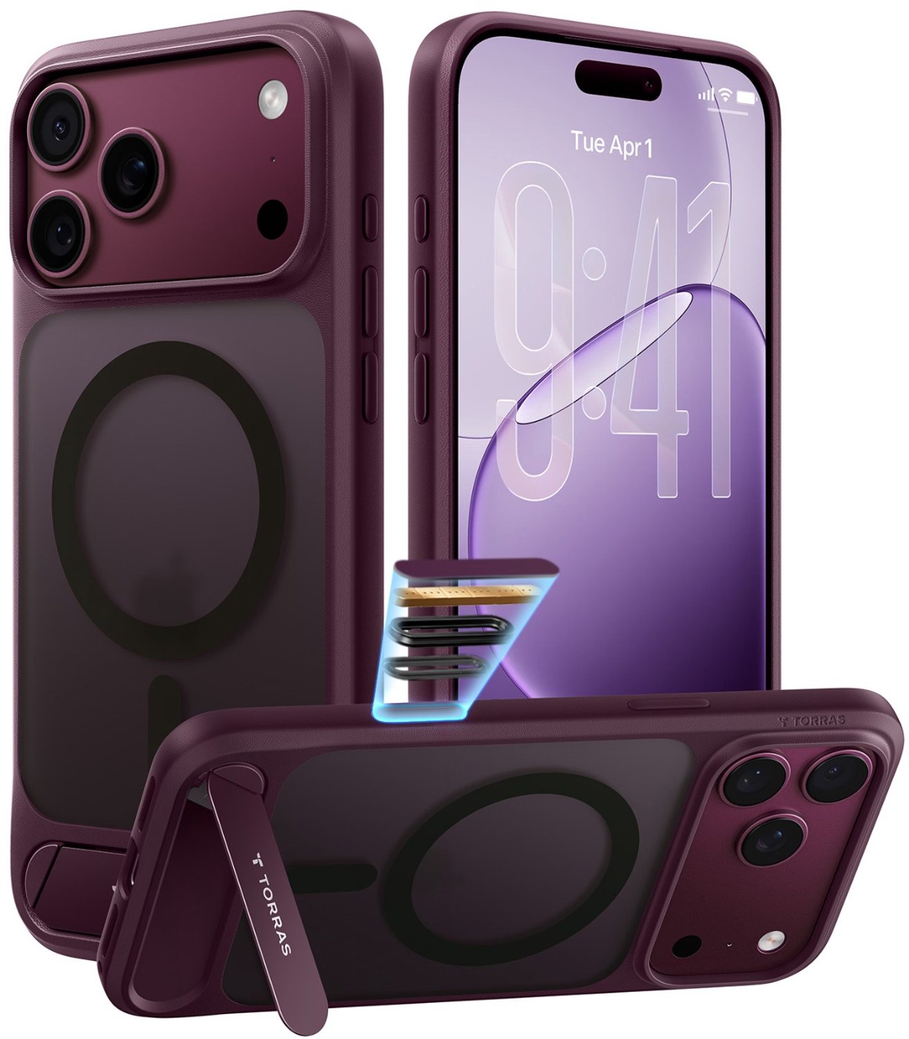 Torras Ostand L1 - purple - iPhone 18 Pro Max