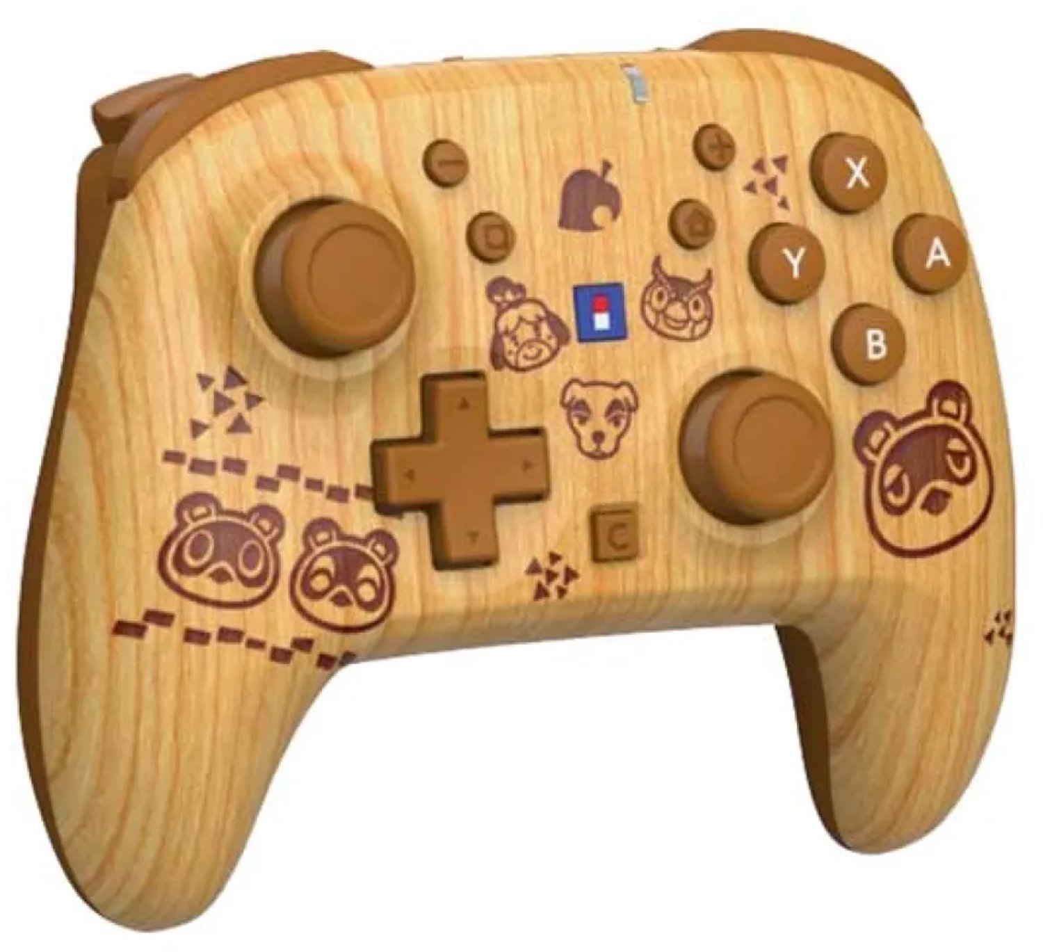 HORI Wireless PAD Turbo - Animal Crossing Brown - Switch 2 - Wireless Controller - Nintendo Switch 2