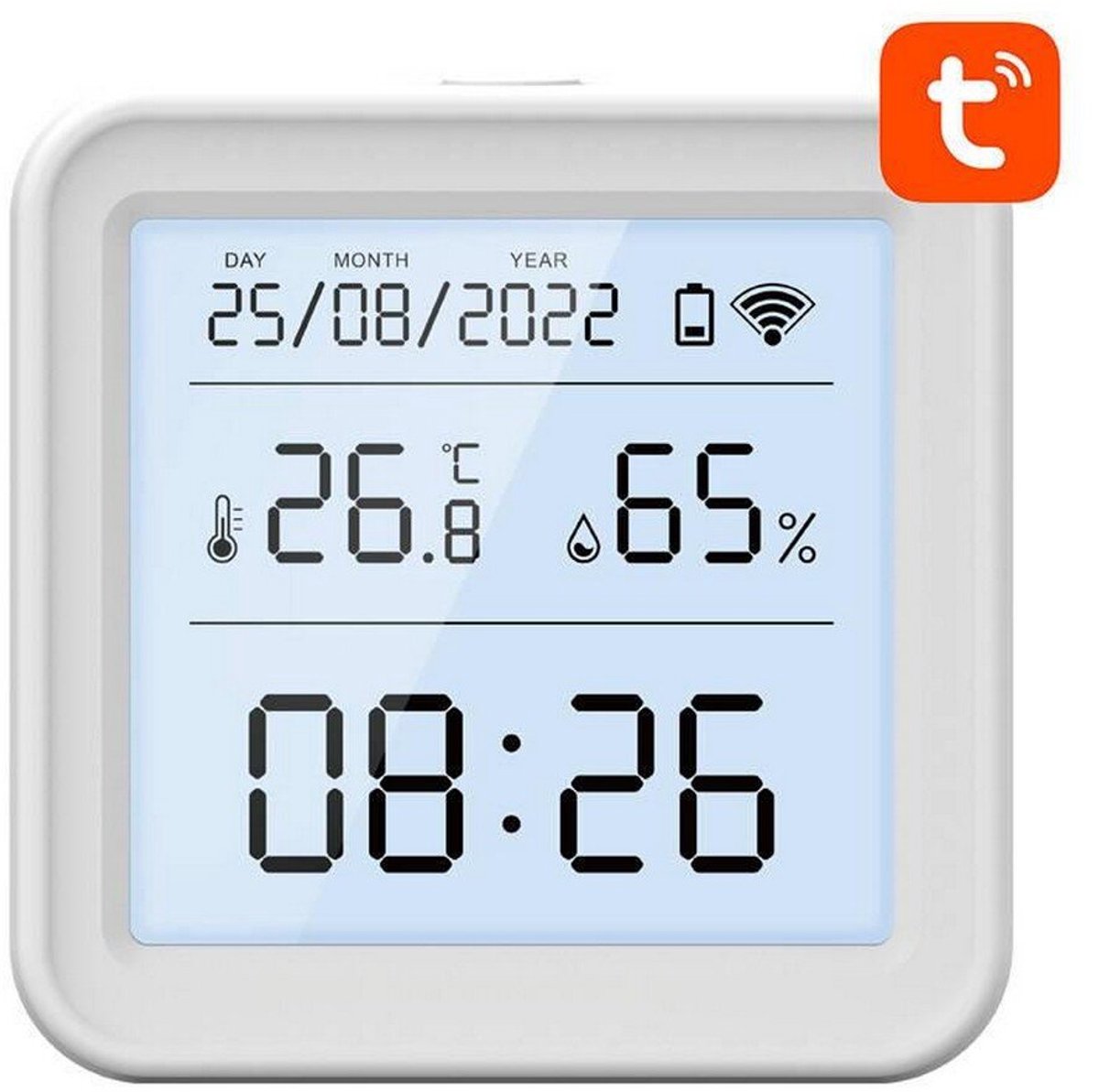 Gosund Smart temperature and humidity sensor Wi-Fi S6 (LCD screen backlight)