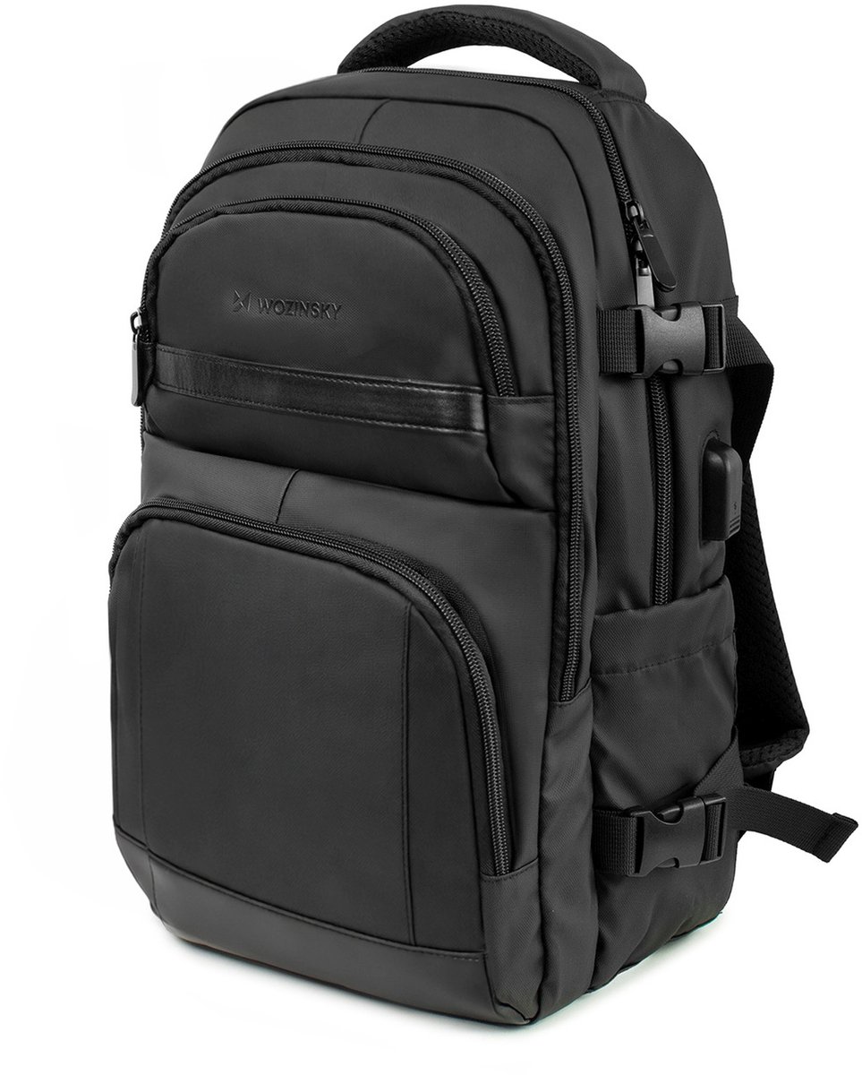 Wozinsky WPW-20L Travel Backpack with Laptop Pocket 40x20x25 cm for the Luggage Hold - Black