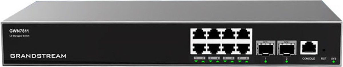Grandstream GWN7811 8-Port Layer 3 Managed Switch