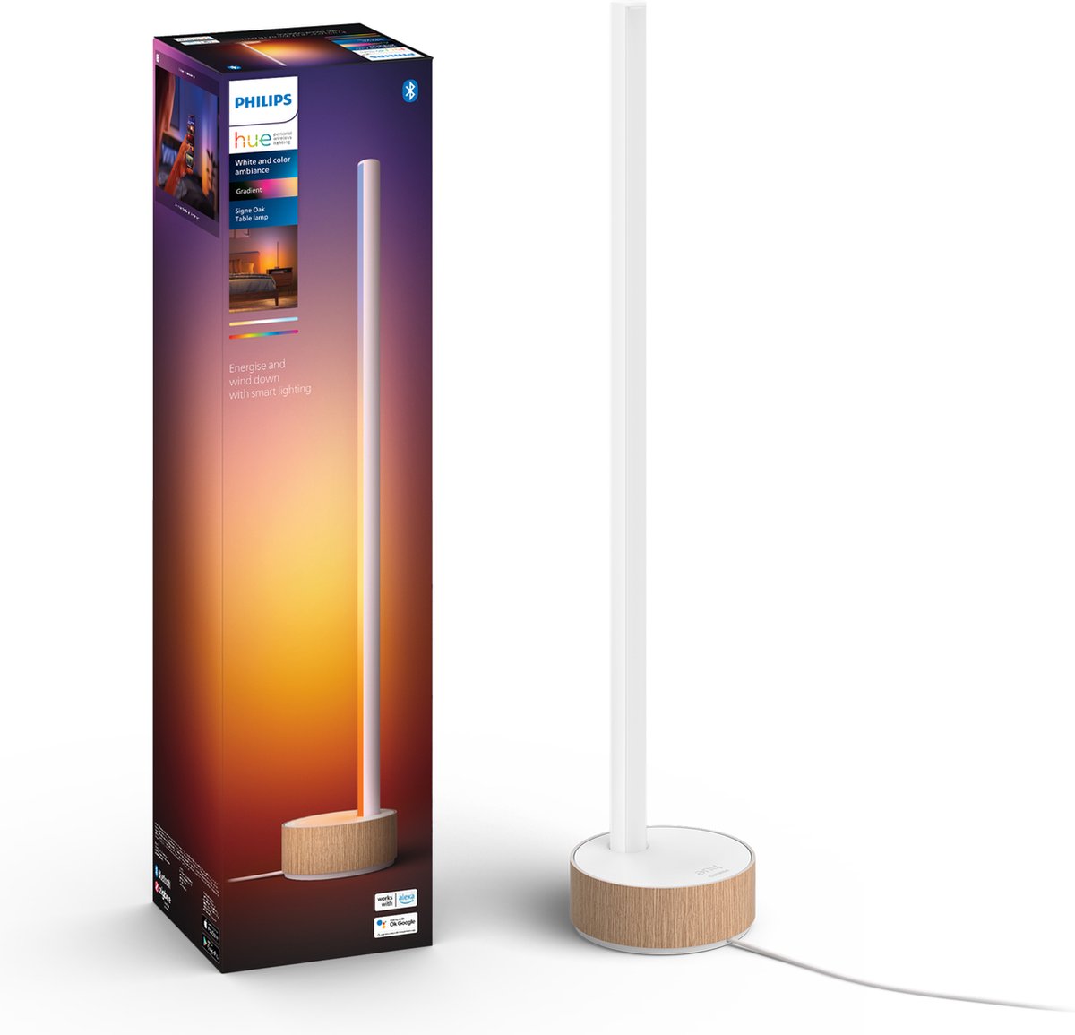Philips Hue Gradient Signe Table - Oak