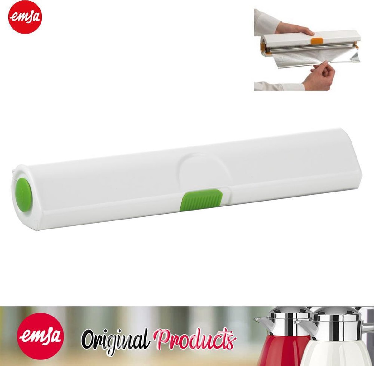 EMSA CLICK & CUT - White/Green