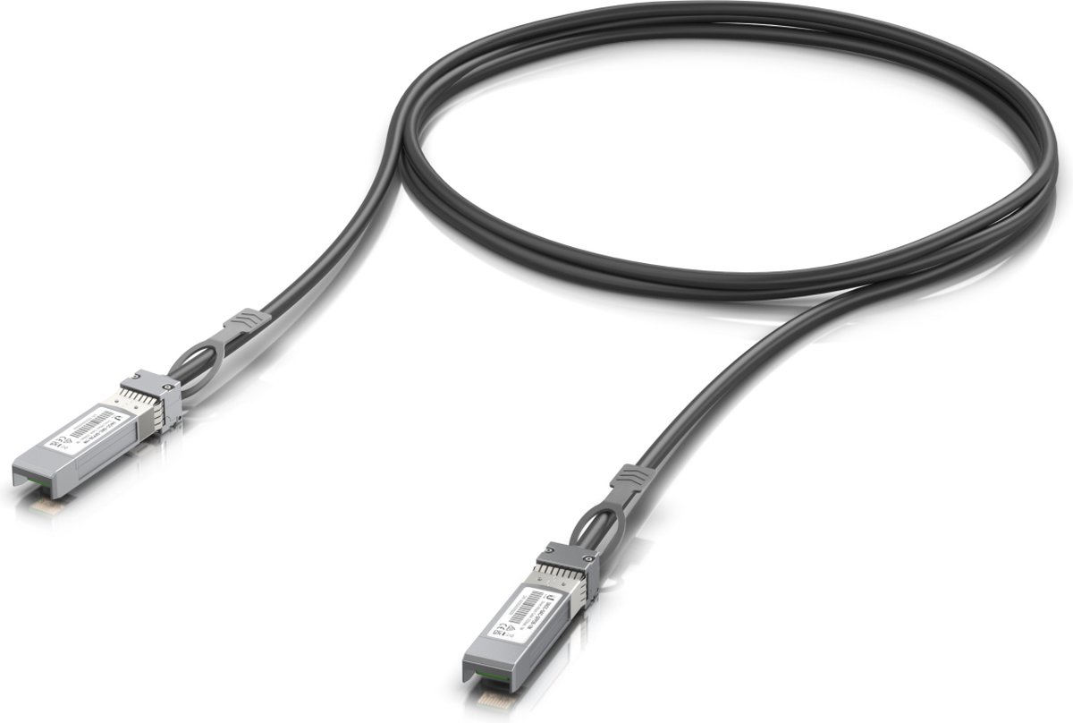 Ubiquiti UACC-DAC-SFP28-1M 25 Gbps Direct Attach Cable 1 Meter - Svart - 1m