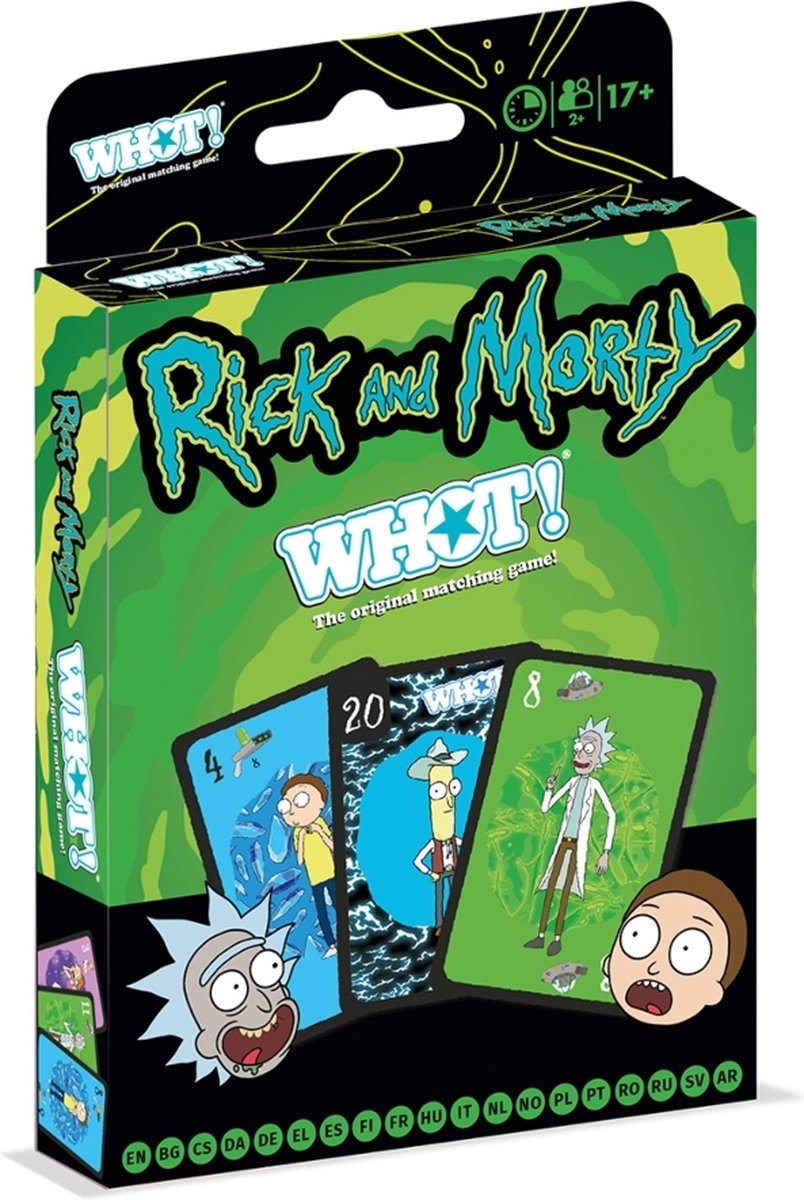Winning Moves Rick and Morty WHOT! (Nordic + EN)