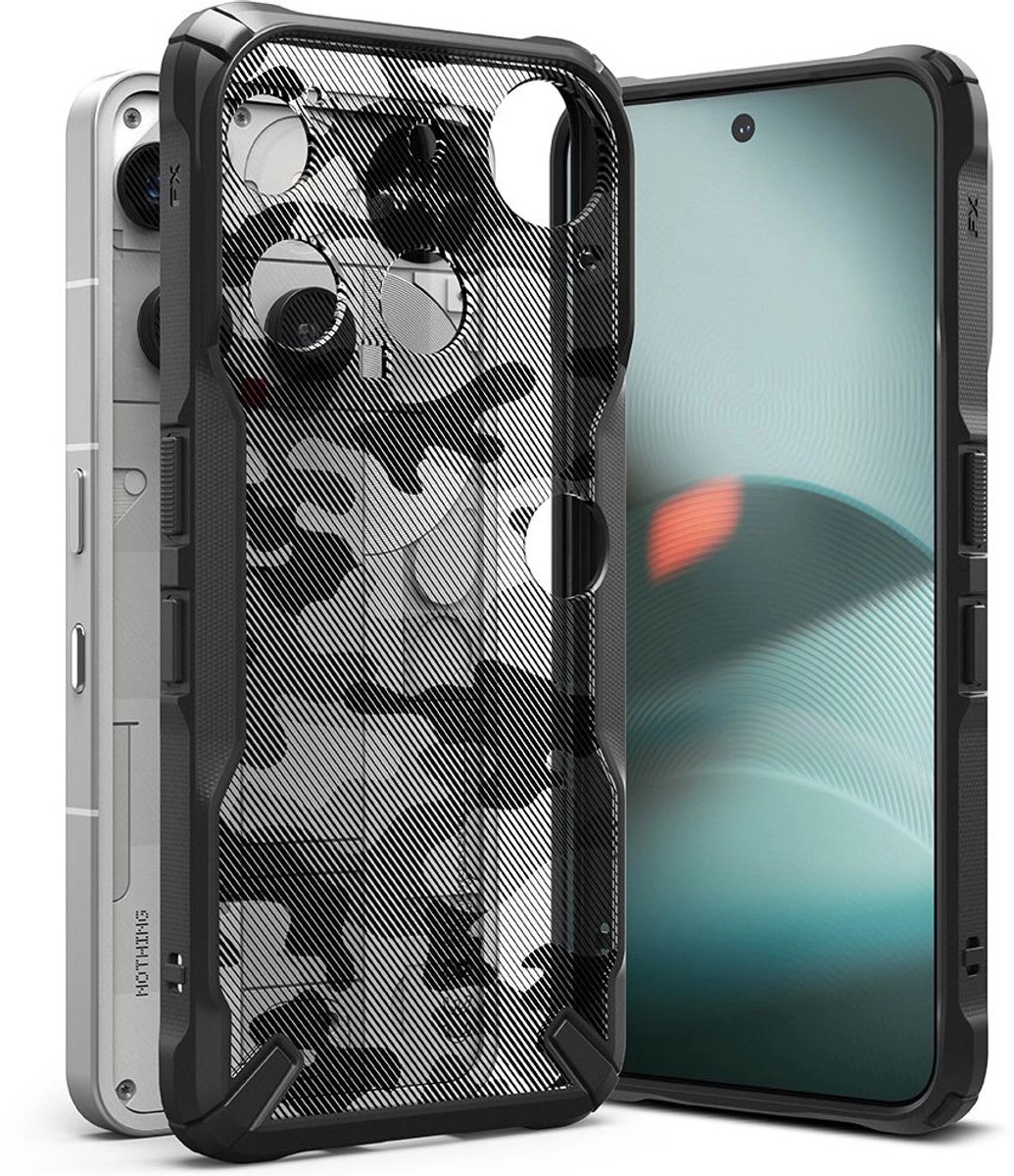 Ringke Fusion X Case for Nothing Phone 3 - Grey and Black