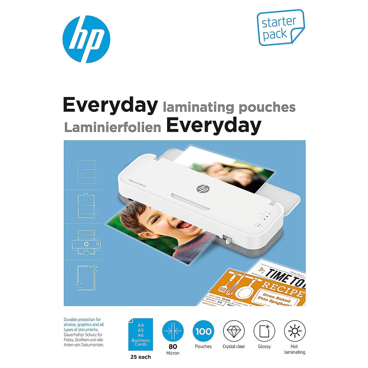HP 9158 laminator pouch